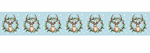 Ursus 59090048 - Masking Tape, Hirsch, Klebeband aus Papier, ca. 30 mm x 10 m, einseitig bedruckt, lösungsmittel und säurefrei, ideal für Scrapbooking von Ursus