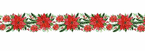 Ursus 59090050 - Masking Tape, Weihnachtsstern Girlande, Klebeband aus Papier, ca. 30 mm x 10 m, einseitig bedruckt, lösungsmittel und säurefrei, ideal für Scrapbooking von Ursus