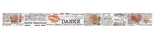 Ursus 59090051 - Masking Tape, Täglicher Dank, ca. 30 mm x 10 m, Klebeband aus Papier, lösungsmittel und säurefrei, ideal für Scrapbooking Ursus 59090051 - Masking Tape, Täglicher Dank, ca. 30 mm x 10 m, Klebeband aus Papier, lösungsmittel und säurefrei, ideal für Scrapbooking von Ursus