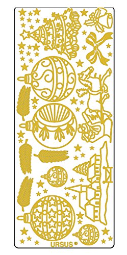 Ursus 59300063 - Kreativ Sticker, Weihnachten, 5 Blatt, gold Ursus 59300063 - Kreativ Sticker, Weihnachten, 5 Blatt, gold von Ursus
