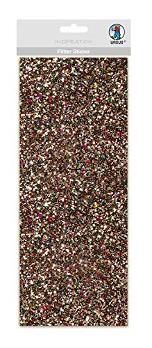 Ursus 59470004 - Flitter Sticker, champagner, ca. 12 x 29 cm, Folienstoff Sticker, selbstklebend, ideal geeignet für Scrapbooking, Kartengestaltung und zur Dekoration Ursus 59470004 - Flitter Sticker, champagner, ca. 12 x 29 cm, Folienstoff Sticker, selbstklebend, ideal geeignet für Scrapbooking, Kartengestaltung und zur Dekoration von Ursus