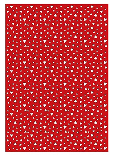 Ursus 60950010 - Silhouetten Karton, Herzen, rubinrot, ca. 23 x 33 cm, 300 g/qm, 10 Blatt, aus Fotokarton, durchgefärbt, aus Frischzellulose, gelasert, ideal für kreatives Basteln Ursus 60950010 - Silhouetten Karton, Herzen, rubinrot, ca. 23 x 33 cm, 300 g/qm, 10 Blatt, aus Fotokarton, durchgefärbt, aus Frischzellulose, gelasert, ideal für kreatives Basteln von Ursus