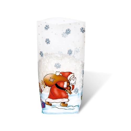 Ursus 6110000 - Geschenk Bodenbeutel, Weihnachten, 10 Stück, aus lebensmittelechter Folie, ca. 11,5 x 19 cm, transparent, bedruckt, ideal für kleine Überraschungen Ursus 6110000 - Geschenk Bodenbeutel, Weihnachten, 10 Stück, aus lebensmittelechter Folie, ca. 11,5 x 19 cm, transparent, bedruckt, ideal für kleine Überraschungen von Ursus