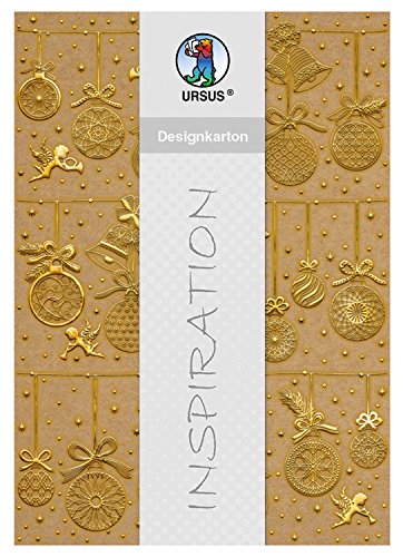 Ursus 62254601F - Designkarton Weihnachten, Weihnachtskugeln, gold, DIN A4, 5 Blatt, 250 g/qm, einseitig bedruckt, folienveredelt, ideal für weihnachtliche Kartengestaltung und kreatives Basteln Ursus 62254601F - Designkarton Weihnachten, Weihnachtskugeln, gold, DIN A4, 5 Blatt, 250 g/qm, einseitig bedruckt, folienveredelt, ideal für weihnachtliche Kartengestaltung und kreatives Basteln von Ursus