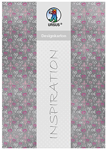Ursus 62274602F - Designkarton Religion, pink/grau, DIN A4, 5 Blatt, 200 g/qm, einseitig bedruckt, folienveredelt, ideal als Einladungs und Danksagungskarten oder für kreative Bastelarbeiten Ursus 62274602F - Designkarton Religion, pink/grau, DIN A4, 5 Blatt, 200 g/qm, einseitig bedruckt, folienveredelt, ideal als Einladungs und Danksagungskarten oder für kreative Bastelarbeiten von Ursus