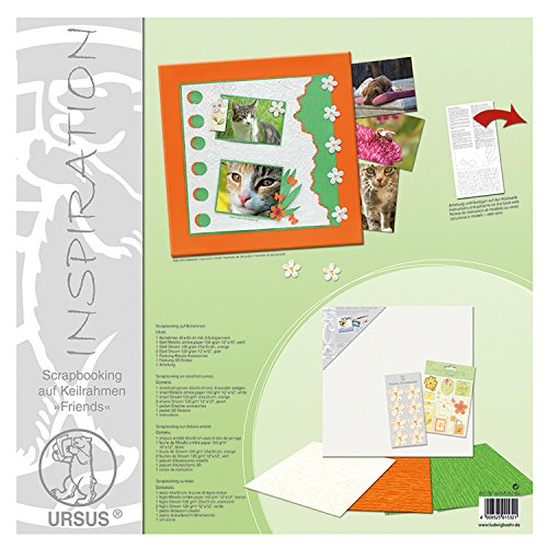 Ursus 67010006 - Scrapbooking auf Keilrahmen Friends, Keilrahmen, Dekomaterial und Anleitung von Ursus