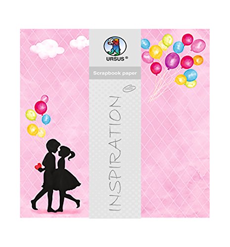 Ursus 703000251 - Premium Glitter Scrapbook paper, Lovers, ca. 30,5 x 30,5 cm, 190 g/qm, 5 Blatt mit Banderole, beidseitig bedruckt, Vorderseite mit Glitter veredelt, Motiv 251 Ursus 703000251 - Premium Glitter Scrapbook paper, Lovers, ca. 30,5 x 30,5 cm, 190 g/qm, 5 Blatt mit Banderole, beidseitig bedruckt, Vorderseite mit Glitter veredelt, Motiv 251 von Ursus