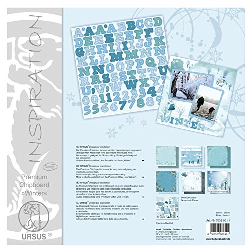 Ursus 70330011 - Premium Chipboard, Winter, ca. 30,5 x 30,5 cm, beidseitig kaschierter Graukarton, vorgestanzt, Vorderseite farbig bedruckt, ideal für kreative Bastelarbeiten Ursus 70330011 - Premium Chipboard, Winter, ca. 30,5 x 30,5 cm, beidseitig kaschierter Graukarton, vorgestanzt, Vorderseite farbig bedruckt, ideal für kreative Bastelarbeiten von Ursus