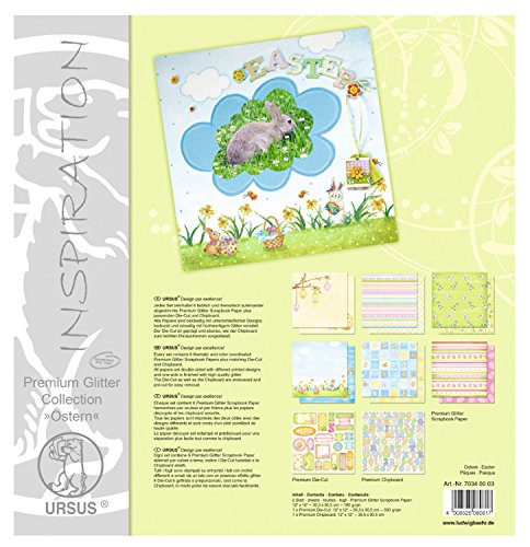 Ursus 70340003 - Premium Glitter Collection, Ostern, ca. 30,5 x 30,5 cm, Papiere und Accessoires für kreatives Gestalten Ursus 70340003 - Premium Glitter Collection, Ostern, ca. 30,5 x 30,5 cm, Papiere und Accessoires für kreatives Gestalten von Ursus