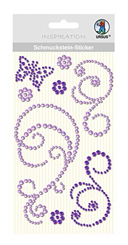 Ursus 75060005 - Schmuckstein Sticker Ornamente, violett, 8 Stück, selbstklebend, einfach von der Fole abzuziehen, ideal geeignet für Scrapbooking, Kartengestaltung und zur Dekoration Ursus 75060005 - Schmuckstein Sticker Ornamente, violett, 8 Stück, selbstklebend, einfach von der Fole abzuziehen, ideal geeignet für Scrapbooking, Kartengestaltung und zur Dekoration von Ursus