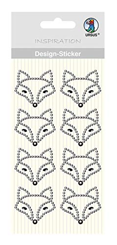 Ursus 75070040 - Design Sticker, Fuchs, silber, 8 Stück, selbstklebend, einfach von der Folie abzuziehen, ideal geeignet für Scrapbooking, Kartengestaltung und zur Dekoration Ursus 75070040 - Design Sticker, Fuchs, silber, 8 Stück, selbstklebend, einfach von der Folie abzuziehen, ideal geeignet für Scrapbooking, Kartengestaltung und zur Dekoration von Ursus