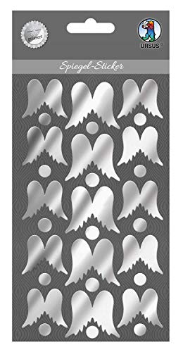 Ursus 75080007 - Spiegel Sticker, Engelsflügel, aus Acrylglas, selbstklebend, in verschiedenen Größen, ideal geeignet für Scrapbooking, Kartengestaltung und zur Dekoration von Ursus