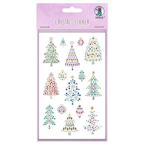 Ursus 7510 00 03 - Crystal Sticker Tannenbäume, 15 Aufkleber aus hochwertigen funkelnden Tropfen, ca. 12-48 mm, für Scrapbooking, Kartengestaltung und zur Dekoration Ursus 7510 00 03 - Crystal Sticker Tannenbäume, 15 Aufkleber aus hochwertigen funkelnden Tropfen, ca. 12-48 mm, für Scrapbooking, Kartengestaltung und zur Dekoration von Ursus