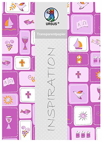 Ursus 76524601 - Transparentpapier Glory, brombeer, Vierecke, DIN A4, 115 g/qm, 5 Blatt, einseitig bedruckt, Vorderseite mit Heißfolie in silber veredelt, mit Banderole Ursus 76524601 - Transparentpapier Glory, brombeer, Vierecke, DIN A4, 115 g/qm, 5 Blatt, einseitig bedruckt, Vorderseite mit Heißfolie in silber veredelt, mit Banderole von Ursus