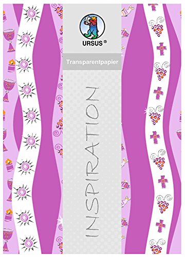 Ursus 76524602 - Transparentpapier Glory, brombeer, Streifen, DIN A4, 115 g/qm, 5 Blatt, einseitig bedruckt, Vorderseite mit Heißfolie in silber veredelt, mit Banderole Ursus 76524602 - Transparentpapier Glory, brombeer, Streifen, DIN A4, 115 g/qm, 5 Blatt, einseitig bedruckt, Vorderseite mit Heißfolie in silber veredelt, mit Banderole von Ursus