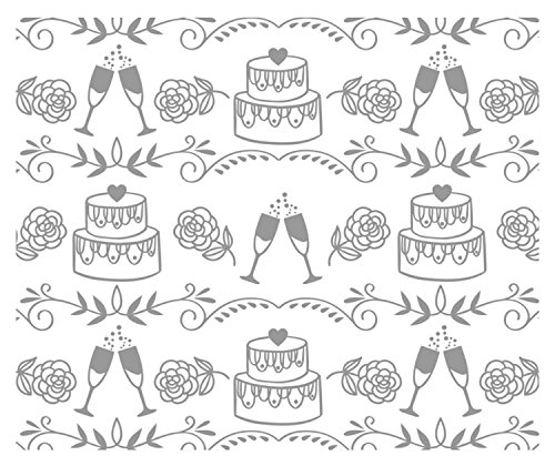 Ursus 81934603 - Zauberpapier, Hochzeitstorte, DIN A4, 250 g/qm, 10 Blatt, einseitig veredelt mit UV Relieflack von Ursus