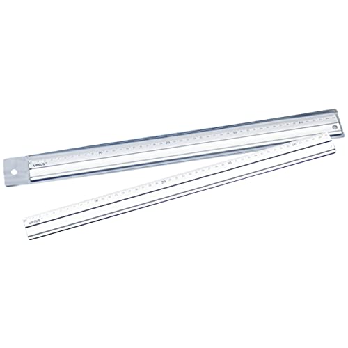 Ursus 8940000 - Lineal 45 cm lang aus Aluminium, 1 Stück, zum Basteln, Zeichnen und Malen von Ursus