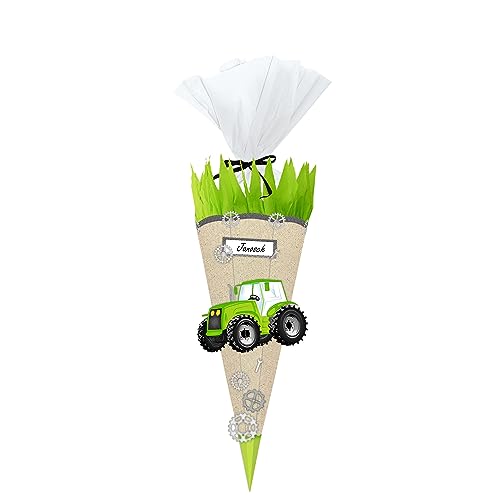 Ursus 9770003 - Schultüte Bastelset, Green & Easy, Traktor, Höhe ca. 68 cm, Durchmesser ca. 20 cm, inklusive Bastelanleitung und Vorlagebogen, zum Selbstbasteln, ideal für die Einschulung Ursus 9770003 - Schultüte Bastelset, Green & Easy, Traktor, Höhe ca. 68 cm, Durchmesser ca. 20 cm, inklusive Bastelanleitung und Vorlagebogen, zum Selbstbasteln, ideal für die Einschulung von Ursus