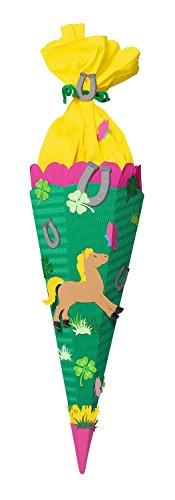 Ursus 9850002 - Schultüte Bastelset Pferd, sechseckig, Höhe ca. 68 cm, Duchmesser ca. 20 cm, inklusive Bastelanleitung und Vorlagebogen, zum Selbstbasteln, ideal für die Einschuluung Ursus 9850002 - Schultüte Bastelset Pferd, sechseckig, Höhe ca. 68 cm, Duchmesser ca. 20 cm, inklusive Bastelanleitung und Vorlagebogen, zum Selbstbasteln, ideal für die Einschuluung von Ursus