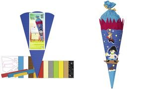 Ursus 9850009 - Schultüte Bastelset Pirat, sechseckig, Höhe ca. 68 cm, Duchmesser ca. 20 cm, inklusive Bastelanleitung und Vorlagebogen, zum Selbstbasteln, ideal für die Einschuluung Ursus 9850009 - Schultüte Bastelset Pirat, sechseckig, Höhe ca. 68 cm, Duchmesser ca. 20 cm, inklusive Bastelanleitung und Vorlagebogen, zum Selbstbasteln, ideal für die Einschuluung von Ursus