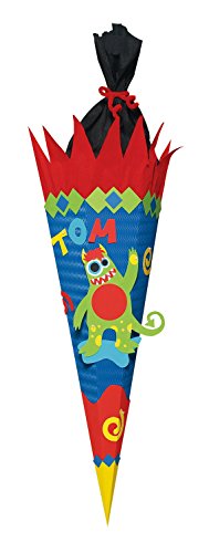 Ursus 9850014 - Schultüte Bastelset Monster, sechseckig, Höhe ca. 68 cm, Duchmesser ca. 20 cm, inklusive Bastelanleitung und Vorlagebogen, zum Selbstbasteln, ideal für die Einschuluung Ursus 9850014 - Schultüte Bastelset Monster, sechseckig, Höhe ca. 68 cm, Duchmesser ca. 20 cm, inklusive Bastelanleitung und Vorlagebogen, zum Selbstbasteln, ideal für die Einschuluung von Ursus