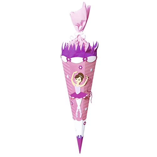 Ursus 9850021 - Schultüte Bastelset Ballerina, sechseckig, Höhe ca. 68 cm, Duchmesser ca. 20 cm, inklusive Bastelanleitung und Vorlagebogen, zum Selbstbasteln, ideal für die Einschuluung Ursus 9850021 - Schultüte Bastelset Ballerina, sechseckig, Höhe ca. 68 cm, Duchmesser ca. 20 cm, inklusive Bastelanleitung und Vorlagebogen, zum Selbstbasteln, ideal für die Einschuluung von Ursus