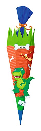 Ursus 9850025 - Schultüte Bastelset Dino, sechseckig, Höhe ca. 68 cm, Duchmesser ca. 20 cm, inklusive Bastelanleitung und Vorlagebogen, zum Selbstbasteln, ideal für die Einschuluung Ursus 9850025 - Schultüte Bastelset Dino, sechseckig, Höhe ca. 68 cm, Duchmesser ca. 20 cm, inklusive Bastelanleitung und Vorlagebogen, zum Selbstbasteln, ideal für die Einschuluung von Ursus