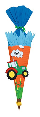Ursus 9850030 - Schultüte Bastelset Traktor, sechseckig, Höhe ca. 68 cm, Duchmesser ca. 20 cm, inklusive Bastelanleitung und Vorlagebogen, zum Selbstbasteln, ideal für die Einschuluung Ursus 9850030 - Schultüte Bastelset Traktor, sechseckig, Höhe ca. 68 cm, Duchmesser ca. 20 cm, inklusive Bastelanleitung und Vorlagebogen, zum Selbstbasteln, ideal für die Einschuluung von Ursus