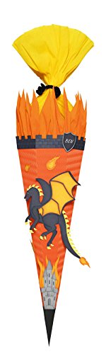 Ursus 9850033 - Schultüte Bastelset Drache, sechseckig, Höhe ca. 68 cm, Duchmesser ca. 20 cm, inklusive Bastelanleitung und Vorlagebogen, zum Selbstbasteln, ideal für die Einschuluung Ursus 9850033 - Schultüte Bastelset Drache, sechseckig, Höhe ca. 68 cm, Duchmesser ca. 20 cm, inklusive Bastelanleitung und Vorlagebogen, zum Selbstbasteln, ideal für die Einschuluung von Ursus