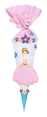 Ursus 9860001 - Schultüte Bastelset Mini, Prinzessin, sechseckig, Höhe ca. 41 cm, Duchmesser ca. 15 cm, inklusive Bastelanleitung und Vorlagebogen, zum Selbstbasteln, ideal für die Einschuluung Ursus 9860001 - Schultüte Bastelset Mini, Prinzessin, sechseckig, Höhe ca. 41 cm, Duchmesser ca. 15 cm, inklusive Bastelanleitung und Vorlagebogen, zum Selbstbasteln, ideal für die Einschuluung von Ursus