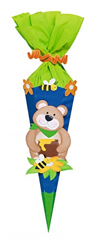 Ursus 9860006 - Schultüte Bastelset Mini, Bär, sechseckig, Höhe ca. 41 cm, Duchmesser ca. 15 cm, inklusive Bastelanleitung und Vorlagebogen, zum Selbstbasteln, ideal für die Einschuluung Ursus 9860006 - Schultüte Bastelset Mini, Bär, sechseckig, Höhe ca. 41 cm, Duchmesser ca. 15 cm, inklusive Bastelanleitung und Vorlagebogen, zum Selbstbasteln, ideal für die Einschuluung von Ursus