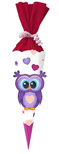 Ursus 9860008 - Schultüte Bastelset Mini, Eule, sechseckig, Höhe ca. 41 cm, Duchmesser ca. 15 cm, inklusive Bastelanleitung und Vorlagebogen, zum Selbstbasteln, ideal für die Einschuluung, Mittel Ursus 9860008 - Schultüte Bastelset Mini, Eule, sechseckig, Höhe ca. 41 cm, Duchmesser ca. 15 cm, inklusive Bastelanleitung und Vorlagebogen, zum Selbstbasteln, ideal für die Einschuluung, Mittel von Ursus