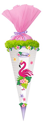 Ursus 9870005 - Schultüte Bastelset Easy Line Flamingo, sechseckig, Höhe ca. 68 cm, Duchmesser ca. 20 cm, diverse Stanzteile, teilweise beglittert, inklusive Bastelanleitung, für die Einschuluung Ursus 9870005 - Schultüte Bastelset Easy Line Flamingo, sechseckig, Höhe ca. 68 cm, Duchmesser ca. 20 cm, diverse Stanzteile, teilweise beglittert, inklusive Bastelanleitung, für die Einschuluung von Ursus