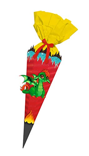 Ursus 9890002 - Schultüte Bastelset Easy Line Drache, 6 eckig, Höhe ca. 41 cm, Durchmesser ca. 15 cm, alle Teile vorgestanzt, inklusive Bastelanleitung, zum Selbstgestalten Ursus 9890002 - Schultüte Bastelset Easy Line Drache, 6 eckig, Höhe ca. 41 cm, Durchmesser ca. 15 cm, alle Teile vorgestanzt, inklusive Bastelanleitung, zum Selbstgestalten von Ursus