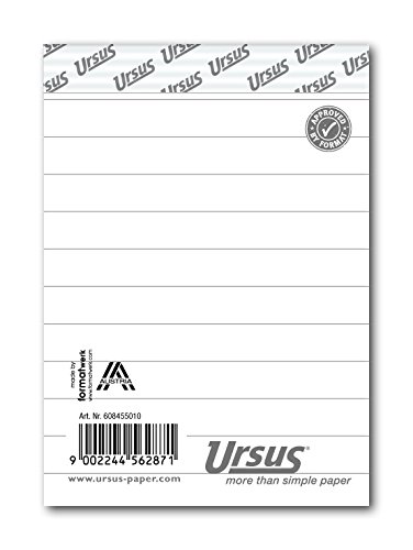 Ursus Basic 608455010 Notizblock A7 48 Blatt 60g/qm 8,5mm liniert von Ursus