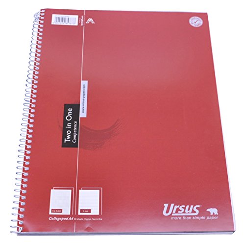 Ursus Basic 608558000 Collegeblock Two in One A4 80 Blatt 70g/qm kariert/liniert Ursus Basic 608558000 Collegeblock Two in One A4 80 Blatt 70g/qm kariert/liniert von Ursus