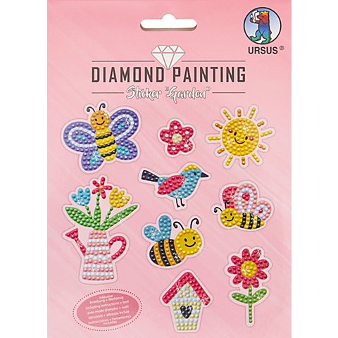 Ursus Diamantenstickerei Sticker "Garten", 9 Sticker Ursus Diamantenstickerei Sticker "Garten", 9 Sticker von Ursus