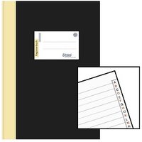Ursus Geschäftsbuch DIN A4 liniert, schwarz/gelb Hardcover 192 Seiten von Ursus