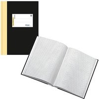 Ursus Geschäftsbuch DIN A5 kariert, schwarz Hardcover 192 Seiten von Ursus
