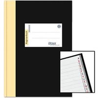 Ursus Geschäftsbuch DIN A5 liniert, schwarz/gelb Hardcover 192 Seiten von Ursus