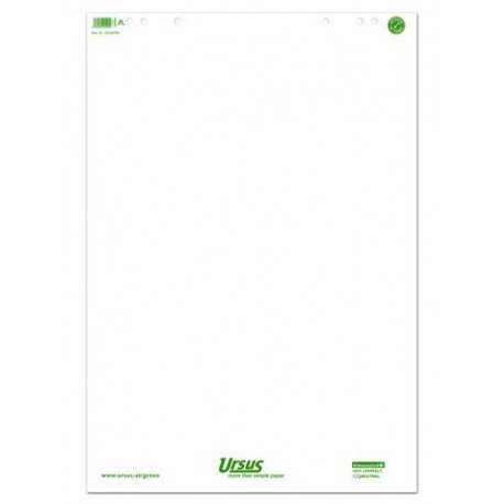 Ursus Green 608580000 Flip Chart-Block, Flip Chart-Papier - Zubehör Flipchartblock 68x99 20 Blatt unliniert von Ursus