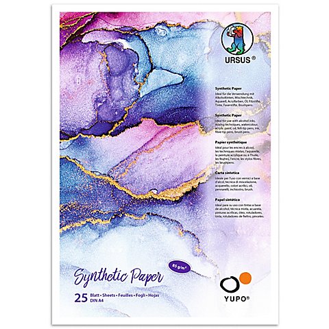 Ursus Synthetic-Papier, 21 x 29,7 cm, 25 Blatt, 85 g/m² von Ursus