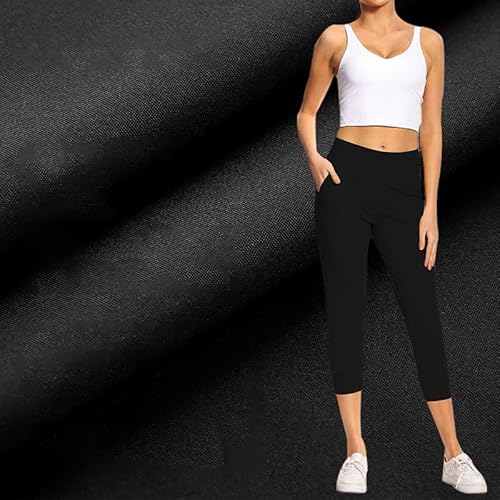 The Yard 4-Wege-Stretch-Nylon-Spandex-Badebekleidungs-Futterstoff, 91 cm, Schwarz The Yard 4-Wege-Stretch-Nylon-Spandex-Badebekleidungs-Futterstoff, 91 cm, Schwarz von UruOsu