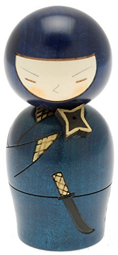 Usaburo Japanische Kokeshi-Puppe, Mysterious Ninja Usaburo Japanische Kokeshi-Puppe, Mysterious Ninja von Usaburo Kokeshi