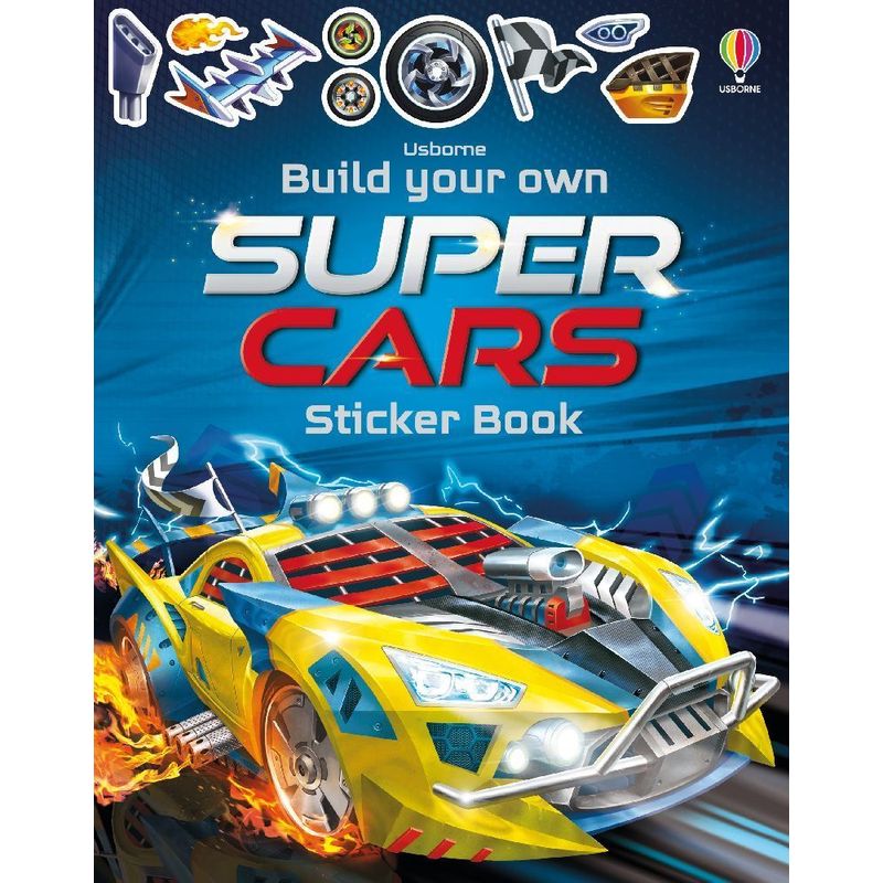 Build Your Own Supercars Sticker Book - Simon Tudhope, Kartoniert (TB) von Usborne Publishing