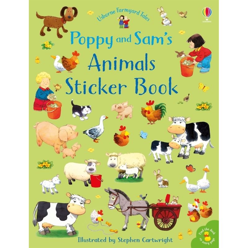 Poppy And Sam's Animals Sticker Book - Sam Taplin, Kartoniert (TB) von Usborne Publishing