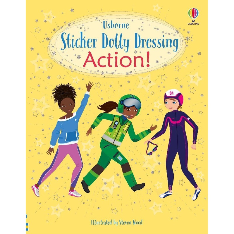 Sticker Dolly Dressing Action! - Fiona Watt, Kartoniert (TB) von Usborne Publishing