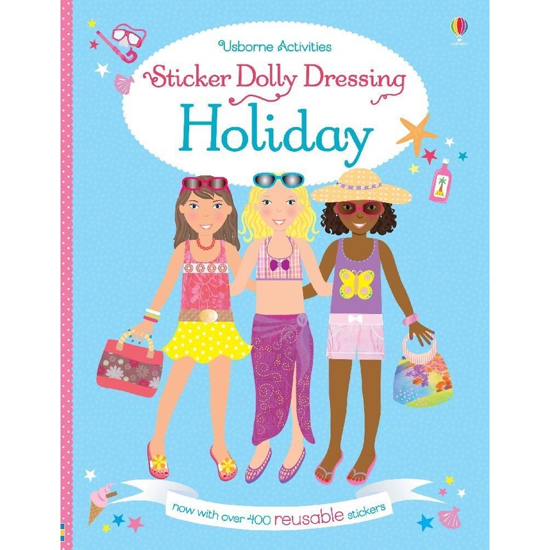 Sticker Dolly Dressing Holiday - Lucy Bowman, Kartoniert (TB) von Usborne Publishing