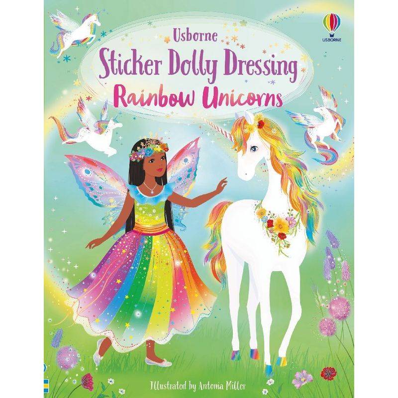 Sticker Dolly Dressing Rainbow Unicorns - Fiona Watt, Kartoniert (TB) von Usborne Publishing