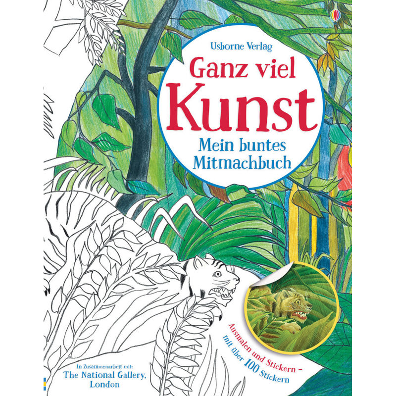 Ganz Viel Kunst - Mein Buntes Mitmachbuch - Rosie Dickins, Kartoniert (TB) von Usborne Verlag